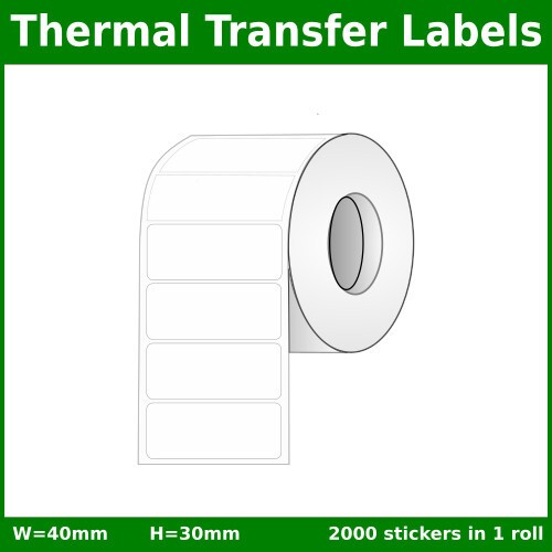 40mm [x] 30mm [x] 2000pcs - 1up - TT Sticker