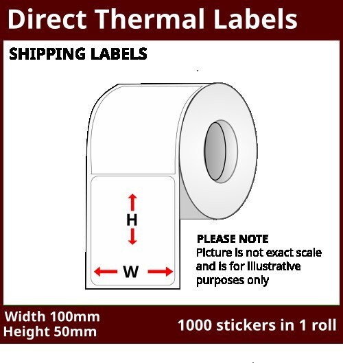 100mm [x] 50mm [x] 1000pcs - 1up - DT Sticker
