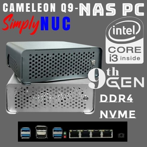 Intel i3 9th Gen NAS Server Mini PC