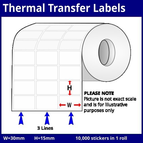 30mm [x] 15mm [x] 10,000pcs - 3up - TT Sticker