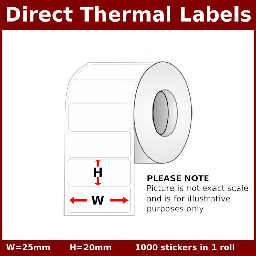 Barcode Stickers in Sri Lanka 25x20mm Size