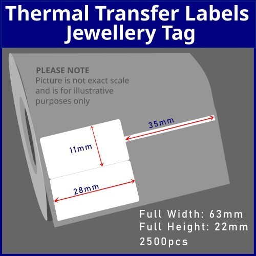 Jewellery Tag 63mm [x] 22mm - 2500pcs